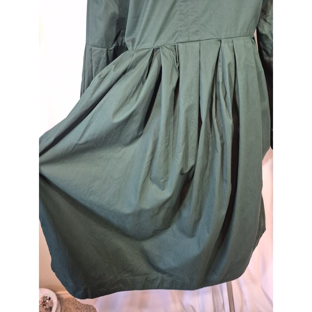 COS Minimalist Poplin Green Cotton Shirt Dress US 6 - Picture 11 of 12